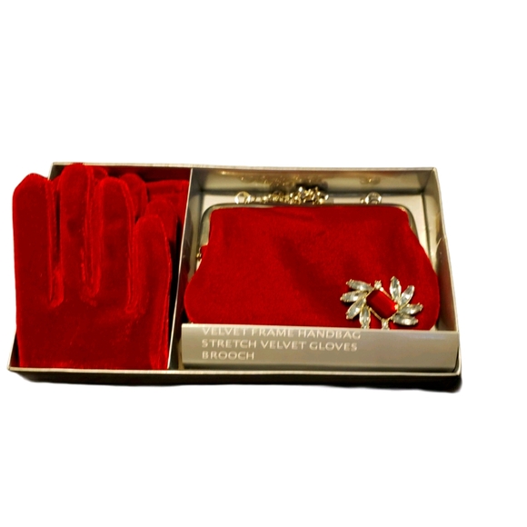 Vintage Velvet frame handbag - Picture 1 of 3